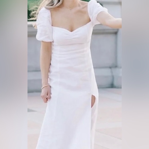 Aritzia Wilfred Organic Linen Midi Dress - Picture 2 of 3